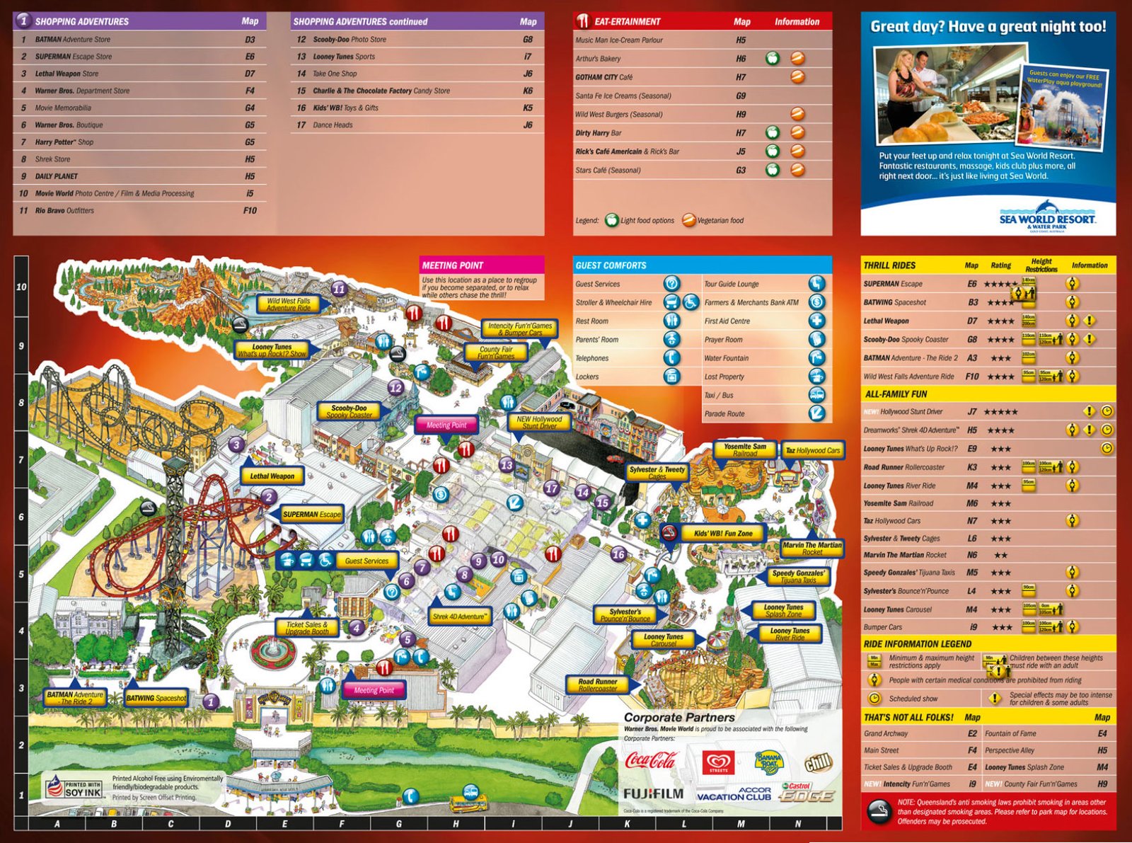 Best Rides At Movie World Gold Coast Theme Park